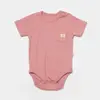 Bibaby Organik Body Kısa Kol Modal Nature Relax Coral