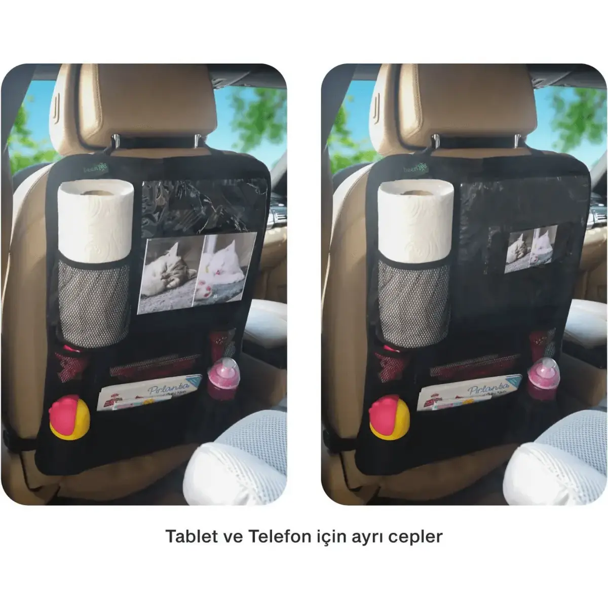 Been Tablet ve Telefon Tutacaklı Organizer Siyah