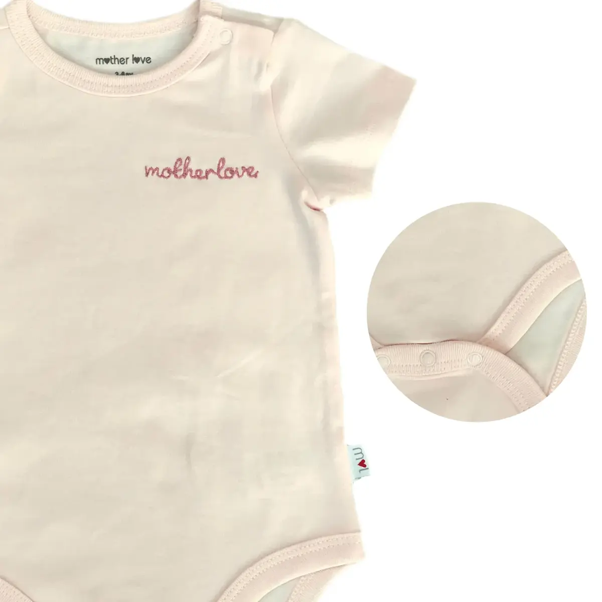 Mother Love Body Kısa Kol Basic Pembe