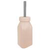 OiOi Şişe + Pipet Bubble Beige - Powder Grey