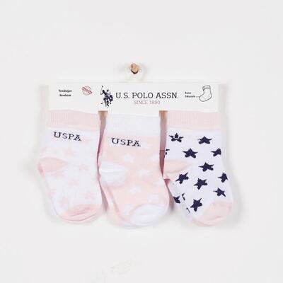 U.S Polo Çorap Soket Açık Pembe