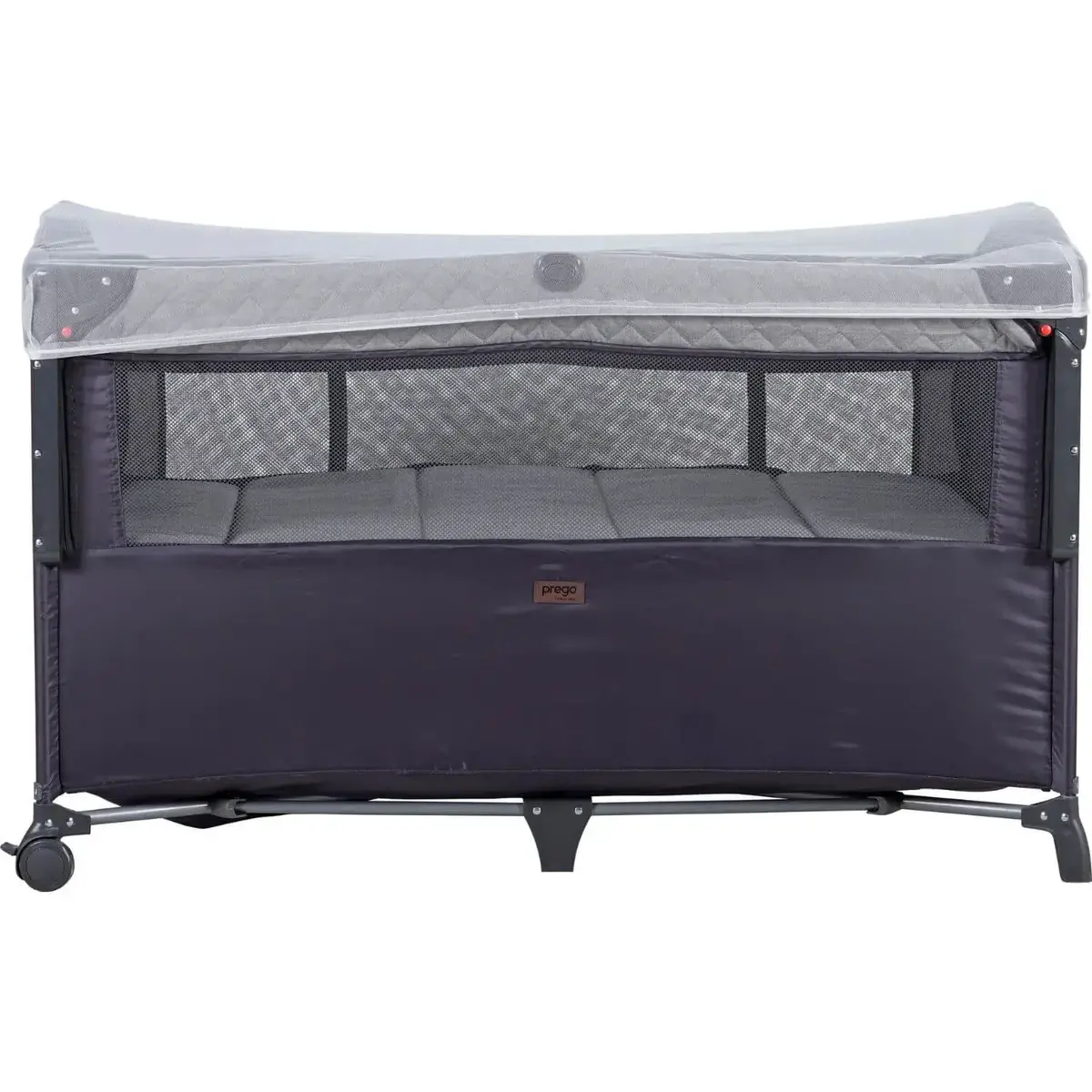 Prego 8044 Miami Plus Anne Yanı Oyun Parkı 70x120 cm Gri