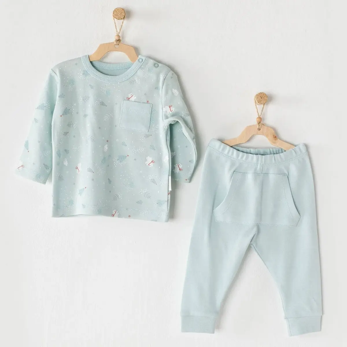 Andy Wawa 2li Takım Little Polar Bear Mint