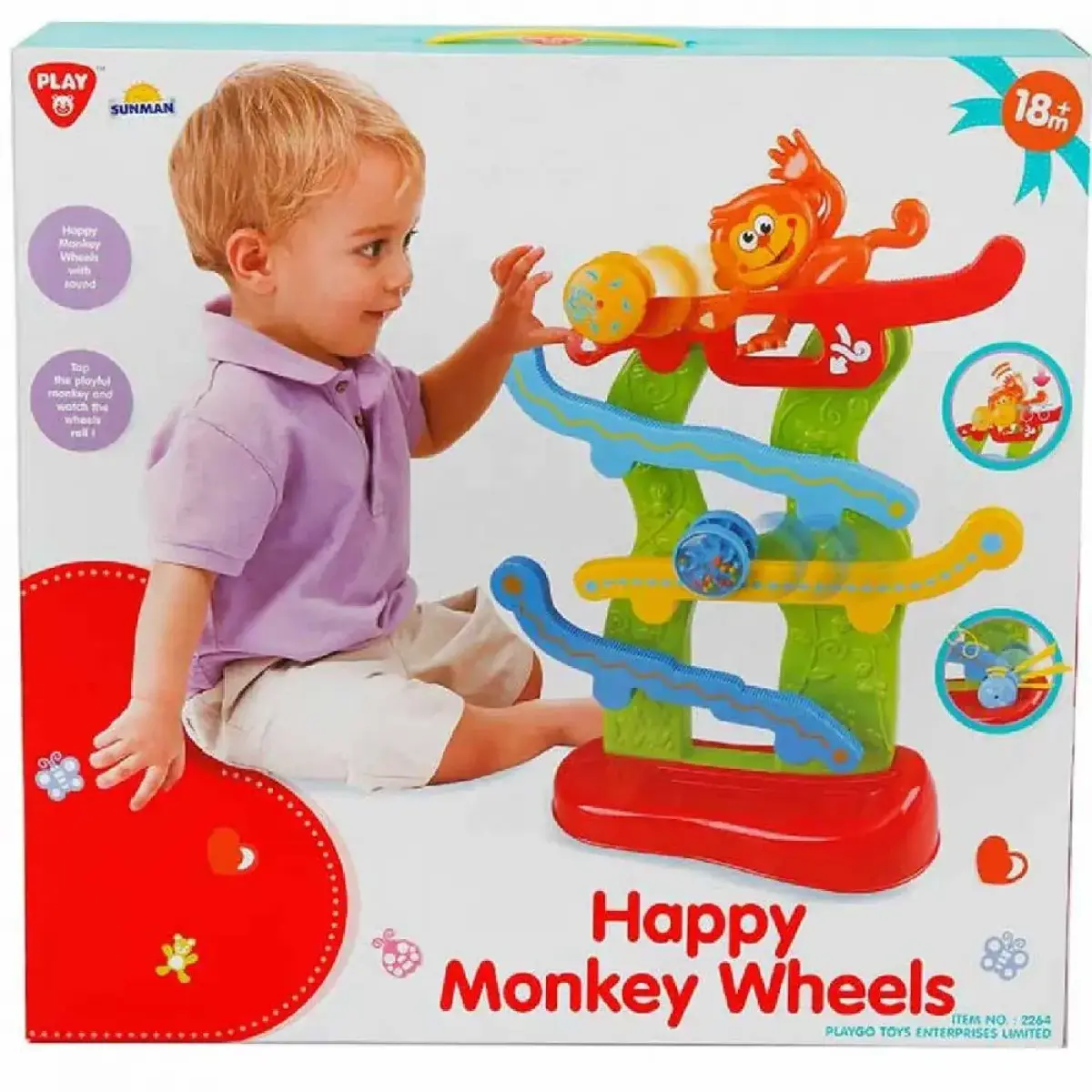 Play Go Top Oyunu 4 Katlı Maymunlu 9 Parça Sesli