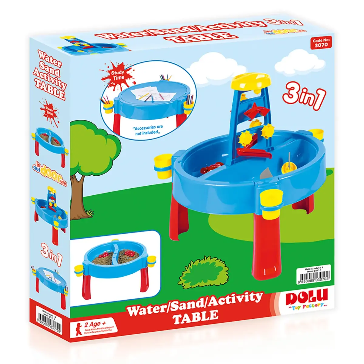 Dolu Oyuncak Su ve Kum Aktivite Masası