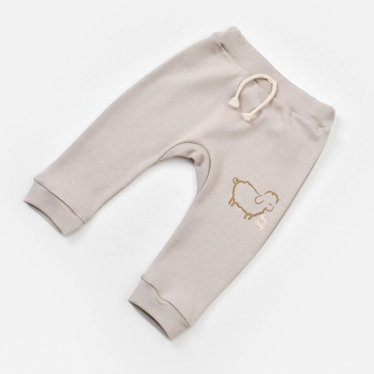 Bibaby Organik Pijama Takımı Curly Sheep Bej