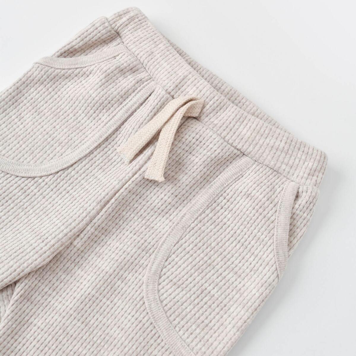 Bibaby Organik 2li Takım Nature In Waffle Kahve Melanj