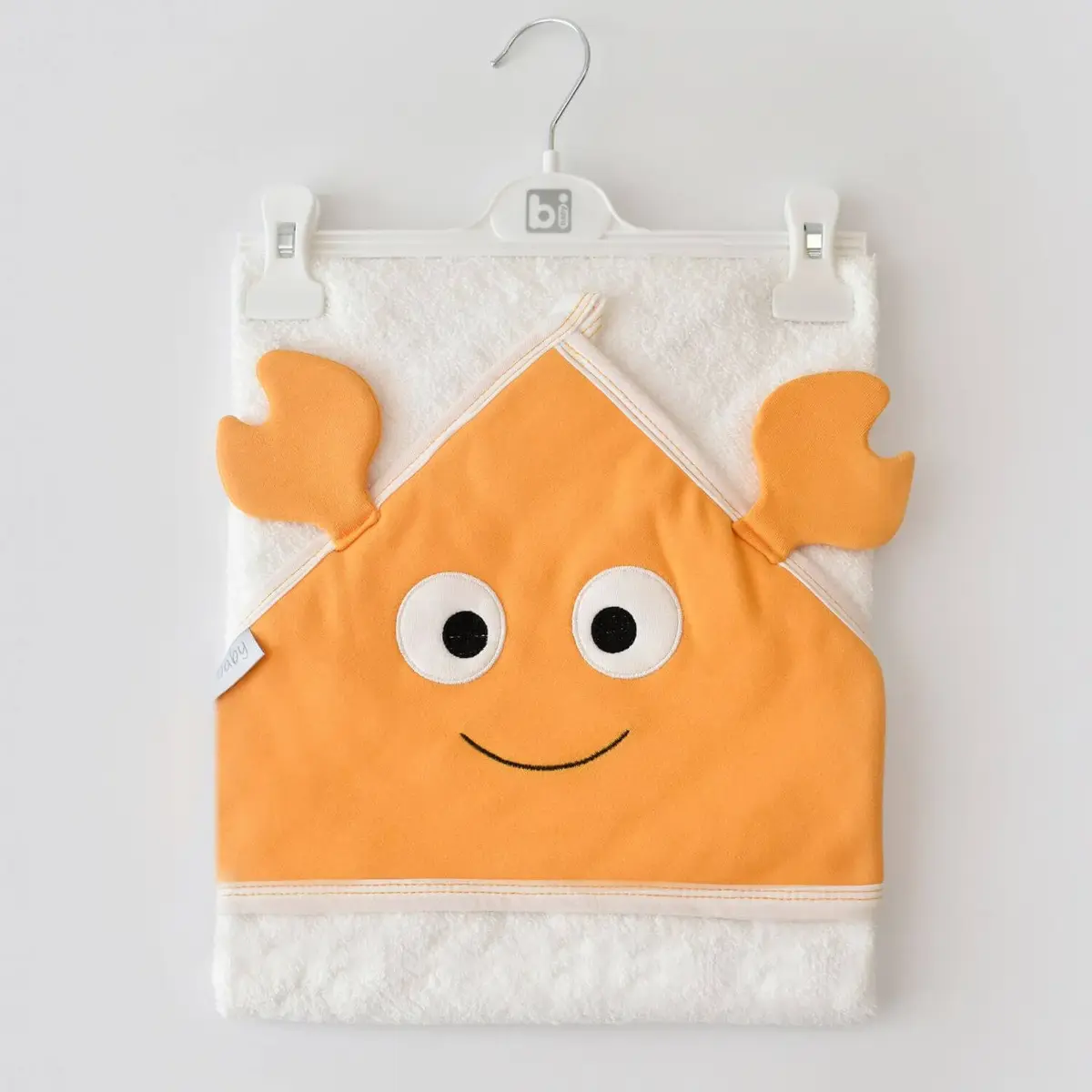 Bibaby Havlu Crab Ekru - Turuncu