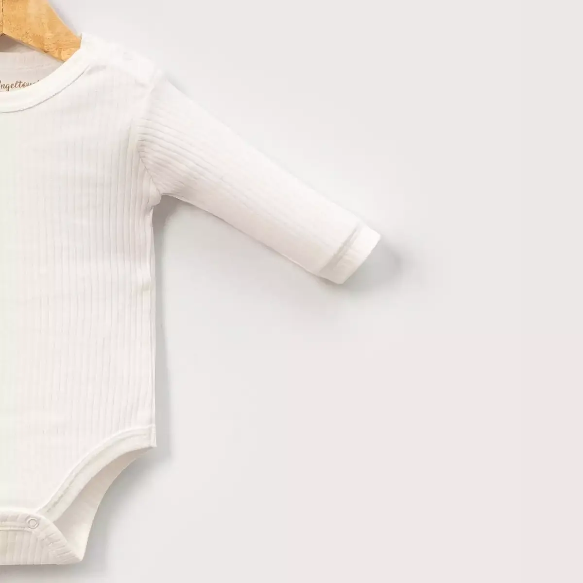 Angeltouch Body Uzun Kol Raporlu Ekru