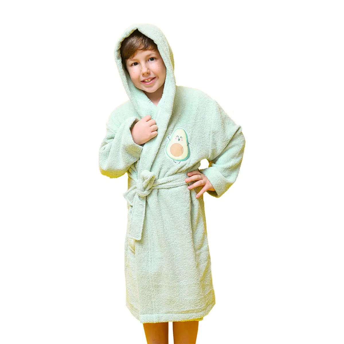 Bibaby Organik Bornoz Avokado Yeşil Bibaby Organik Bornoz Avokado Yeşil