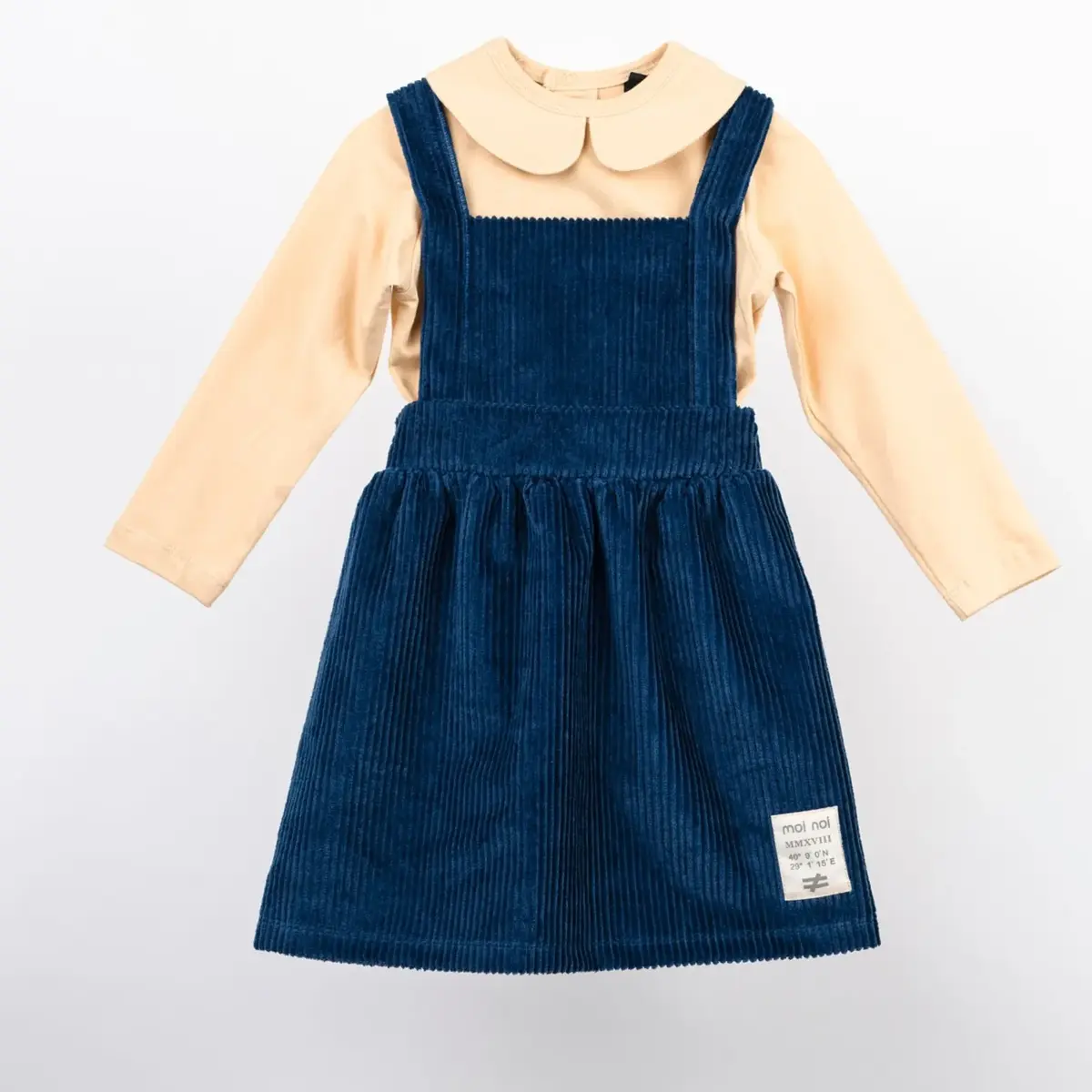 Moi Noi Elbise Kadife Lacivert Moi Noi Elbise Kadife Lacivert