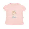 Mini Damla T-Shirt Kedili Kız Pembe