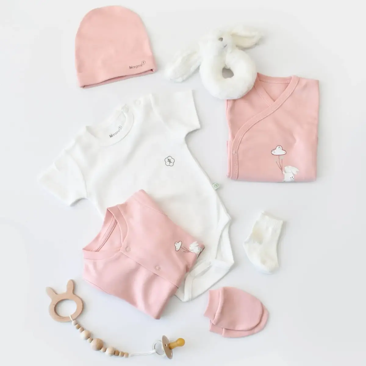 Bibaby Organik Hastane Çıkışı 10lu Live Color Rabbit Somon