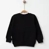 Hira Sweatshirt Snap Baskılı Siyah