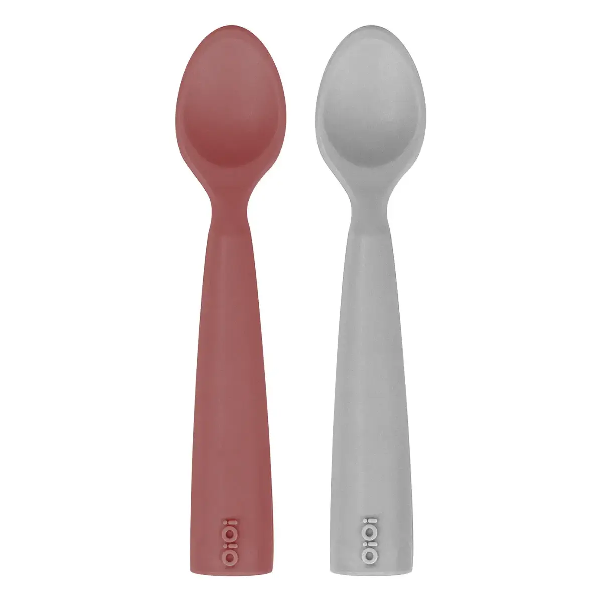 OiOi Nam Nam Mama Kaşığı 2li Velvet Rose - Powder Grey