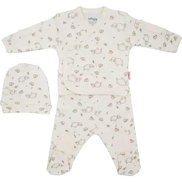 Tiffany Zıbın Takımı 3lü Lamb Organik Theme