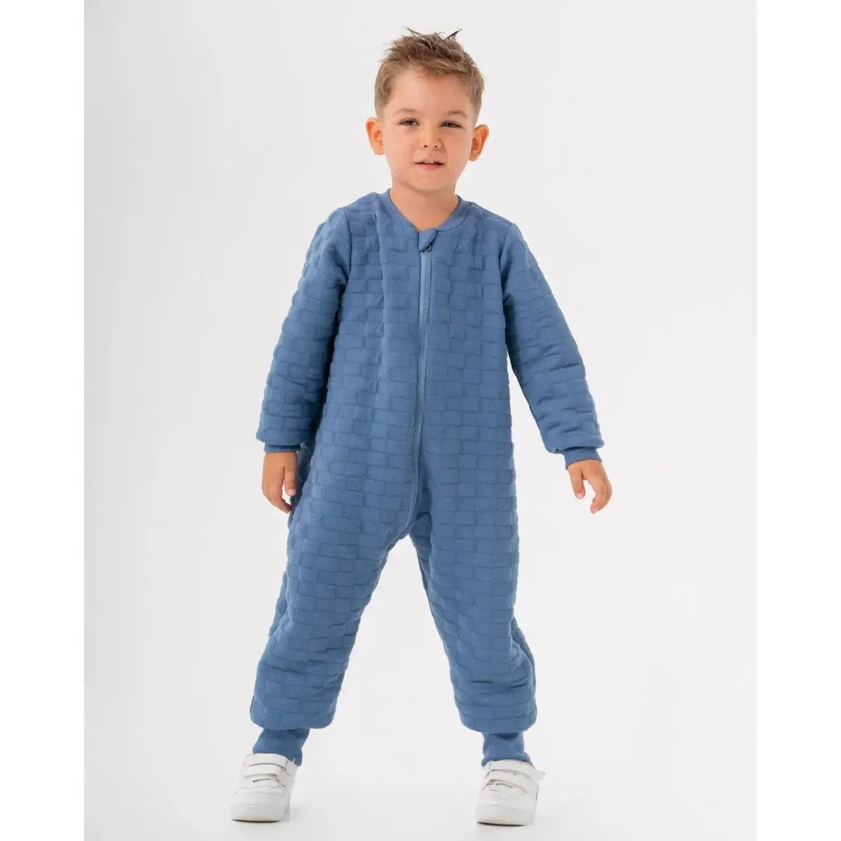 Moi Noi Uyku Tulumu Kapitone Mavi - Kare Moi Noi Uyku Tulumu Kapitone Mavi - Kare