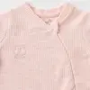 Bibaby Organik Tulum Fermuarlı Nature In Waffle Pembe Melanj