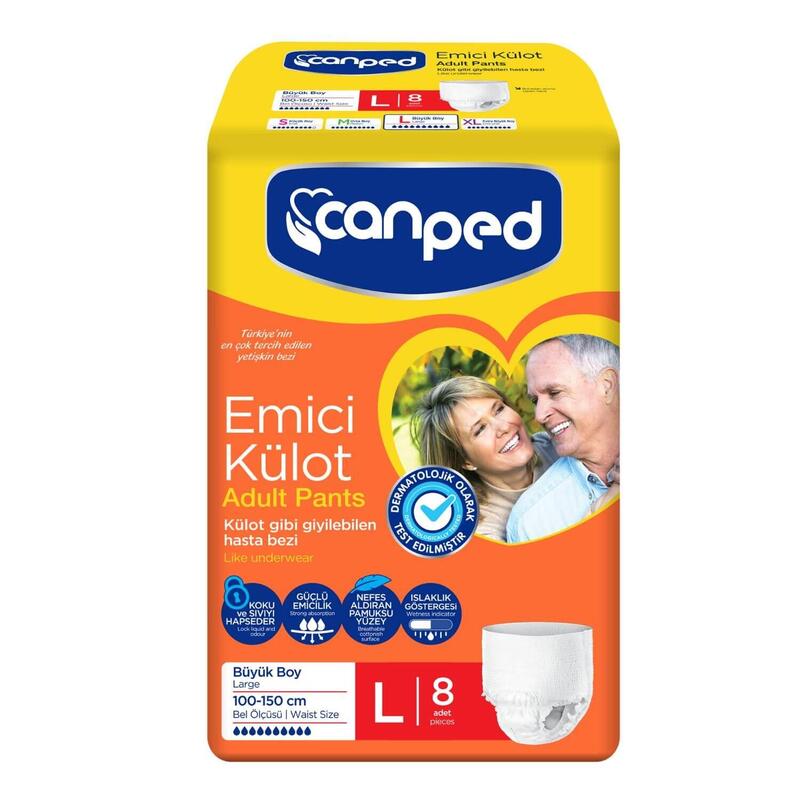 Canped Emici Külot 8li L Beden