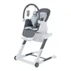 Prego 4029 Trio Plus Fonksiyonel Mama Sandalyesi ve Ana Kucağı Gri