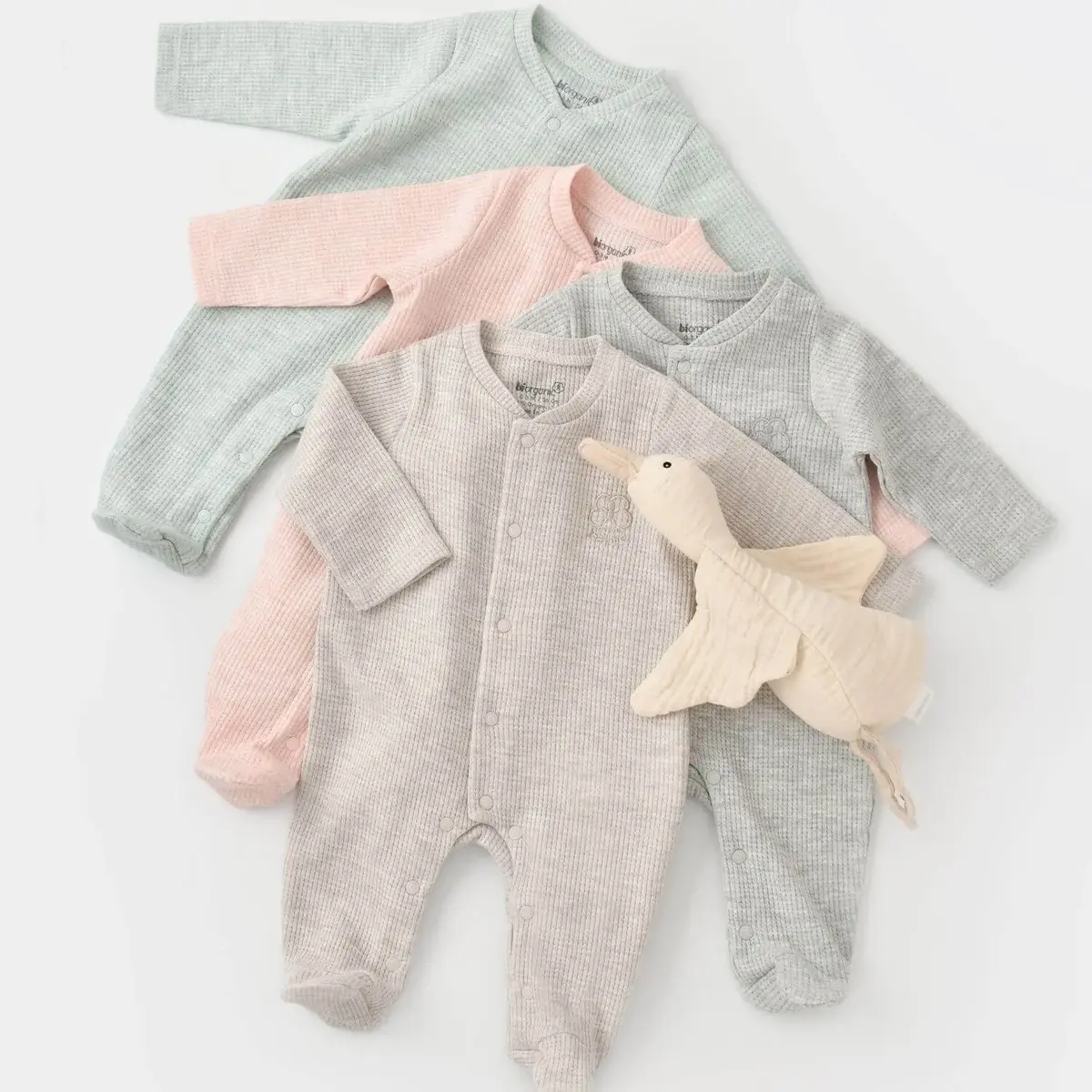 Bibaby Organik Tulum Nature In Waffle Gri Melanj
