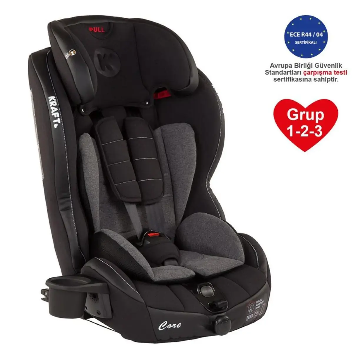Kraft Core Fix Oto Koltuğu 9-36 Kg Siyah