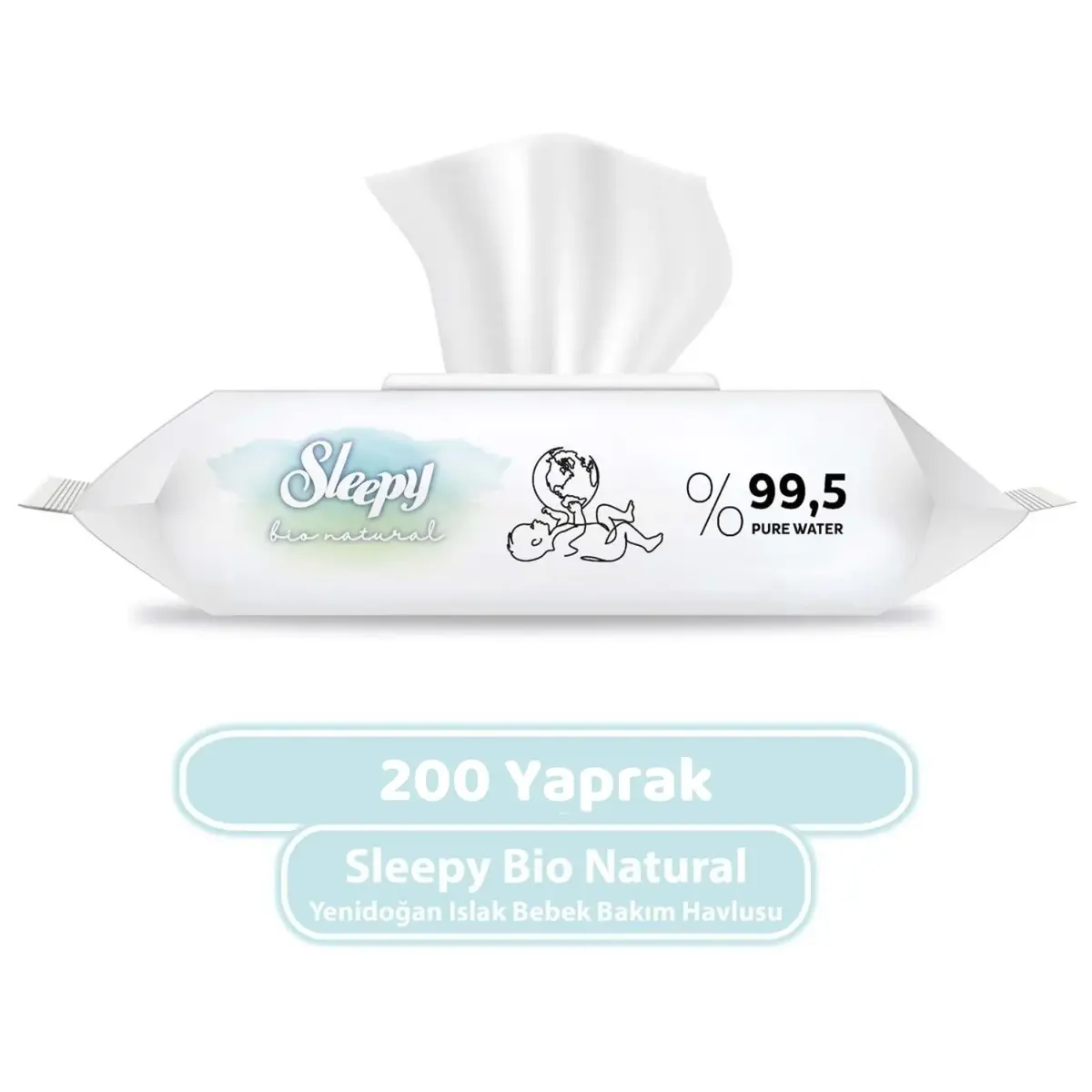 Sleepy Bio Natural Bebek Havlusu 5x40