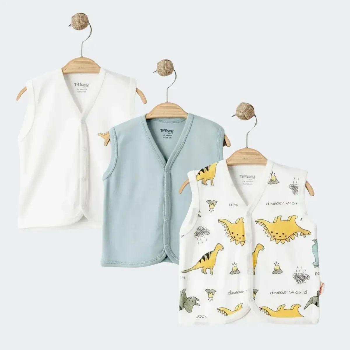 Tiffany Yelek 3lü Dinosaur Theme