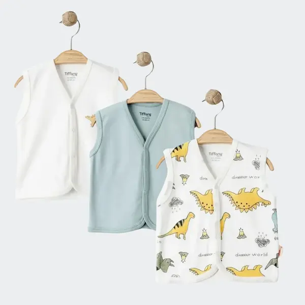 Tiffany Yelek 3lü Dinosaur Theme