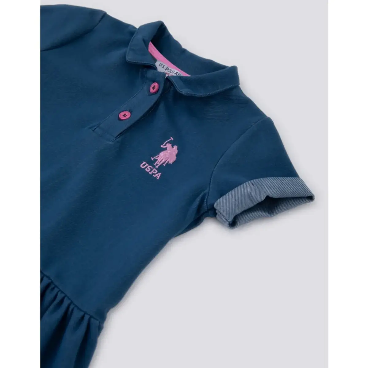 U.S. Polo Elbise Kısa Kol Denim
