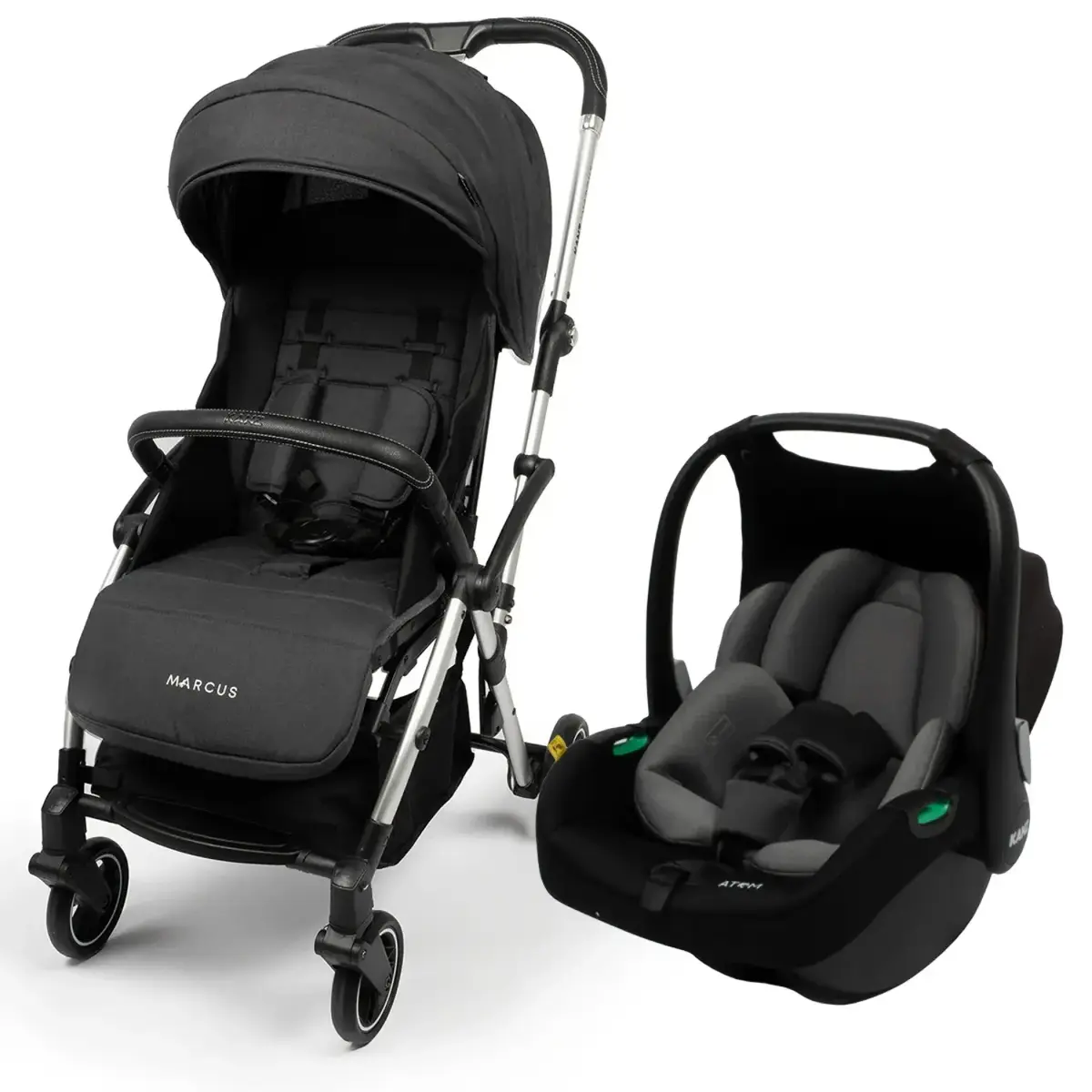 Kanz Marcus Travel Sistem Bebek Arabası Raisin Black