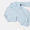 Bibaby Organik Body Kruvaze Eldivenli Soft Modal Mavi