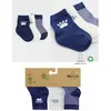 Bibaby Çorap Soket 3lü Bistyle Pati Penye İndigo