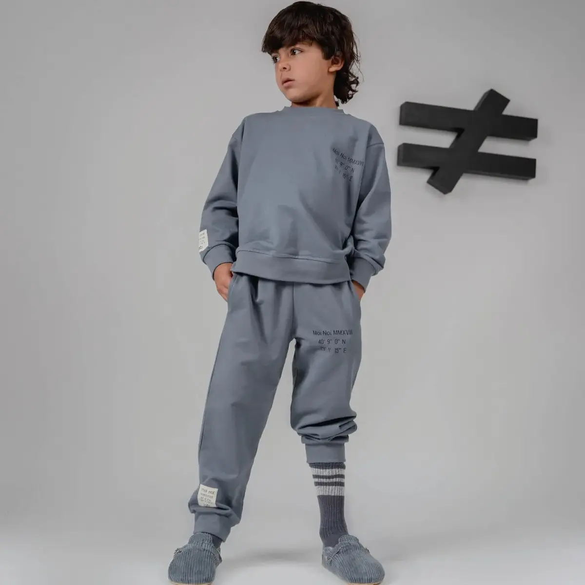 Moi Noi 2li Takım Basic Antrasit