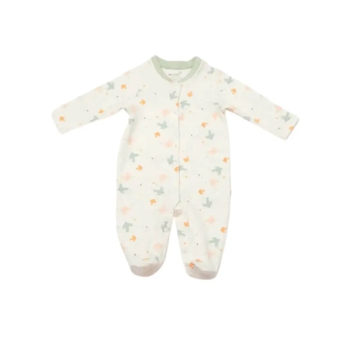 Bibaby Organik Hastane Çıkışı 10lu Tiny Birds Ekru - Yeşil