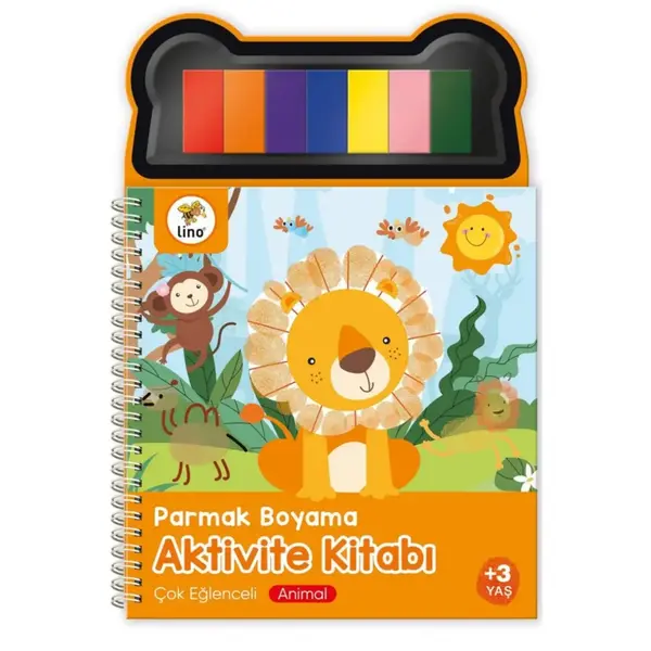Lino Parmak Boyama Aktivite Kitabı Anımal