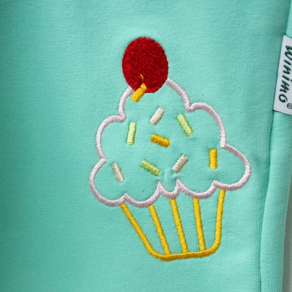 Winimo Eşofman Altı Cupcake Nakışlı Açık Yeşil