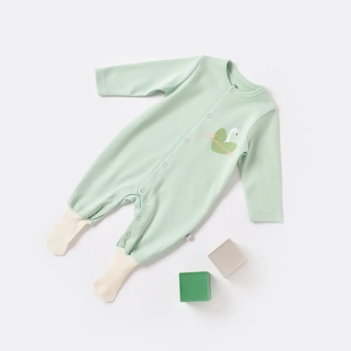 Bibaby Tulum Çoraptolon Baby Flamingo Yeşil