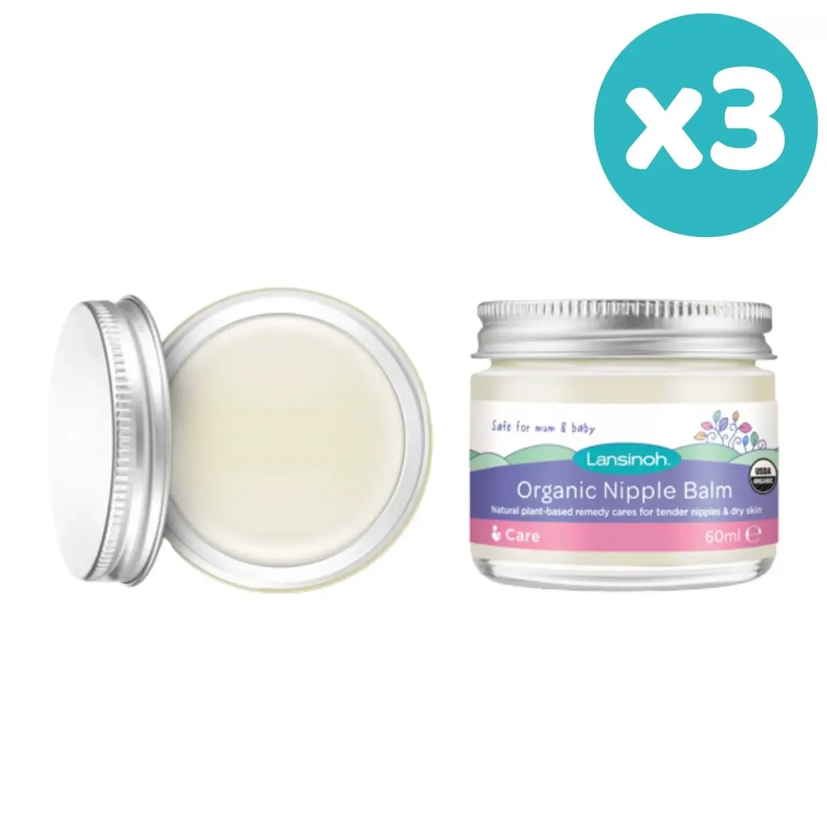 Lansinoh Organik Göğüs Ucu Balmı 60 ml x 3 Adet Lansinoh Organik Göğüs Ucu Balmı 60 ml x 3 Adet