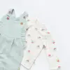 Bibaby Organik Salopet Tulum Pretty Ears Bunny Mint