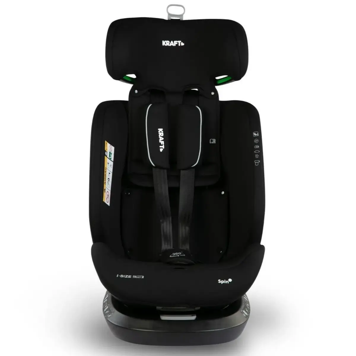 Kraft Spin I-Size Oto Koltuğu 0-36 Kg Black