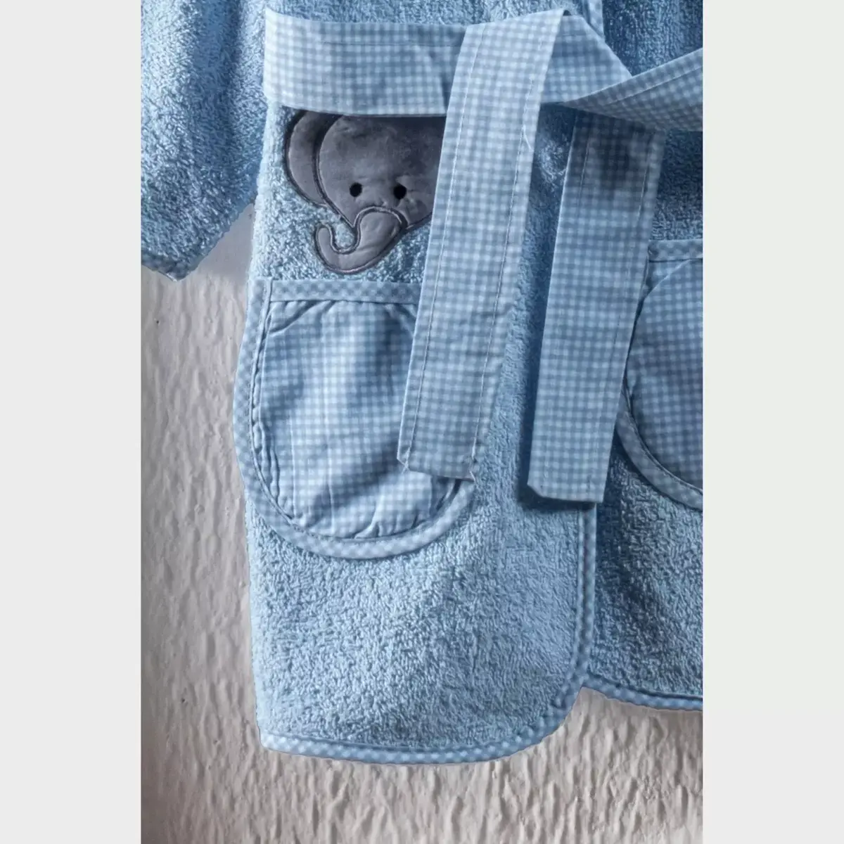 Kidboo Bornoz Seti 3lü Fil Mavi