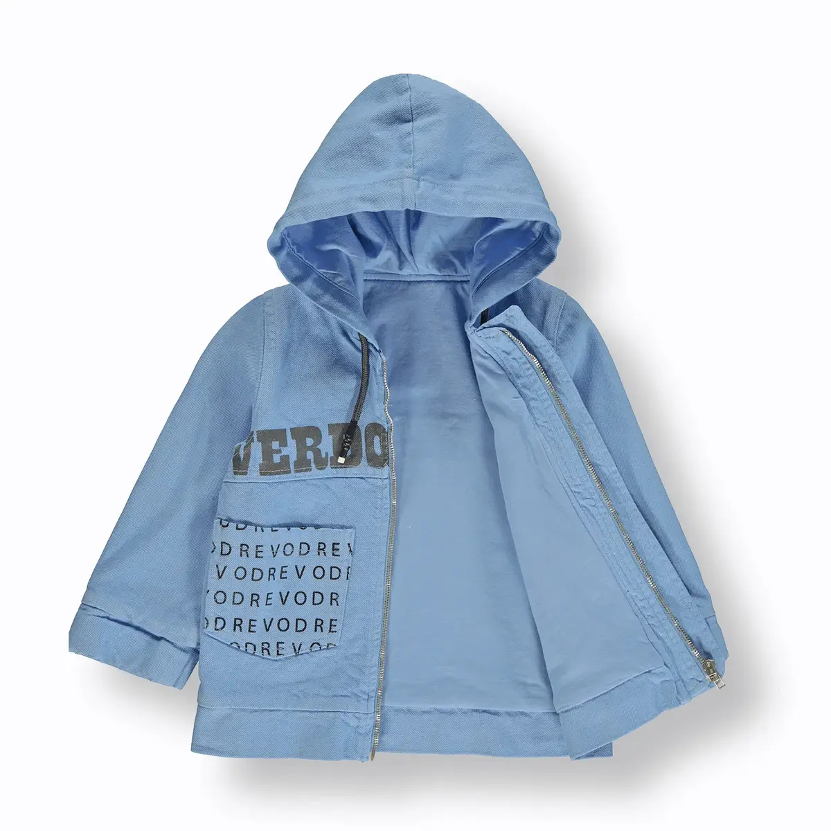 Overdo Ceket Astarlı Ham Kot Mavi Overdo Ceket Astarlı Ham Kot Mavi