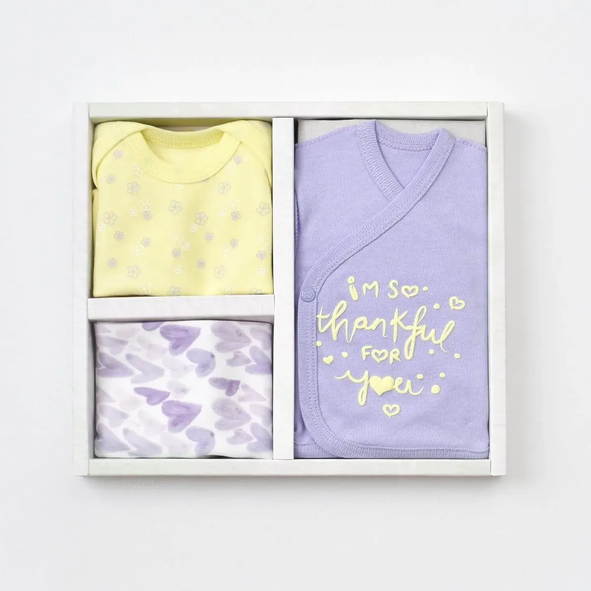 Bibaby Organik Zıbın Takımı Love You Yellow Lavender Prematüre