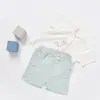 Bibaby Organik 2li Takım Şortlu Pretty Ears Mint - Ekru