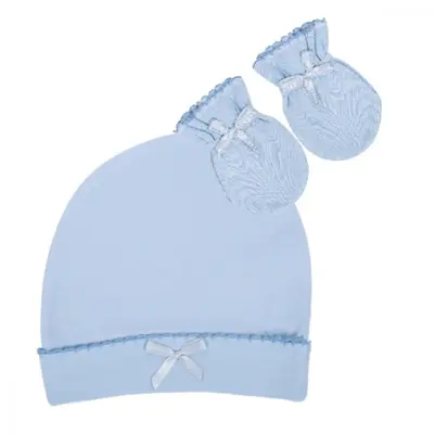 Sevi Bebe Şapka Eldiven Set Mavi