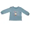 Mini Damla Sweatshirt Köpek Petrol