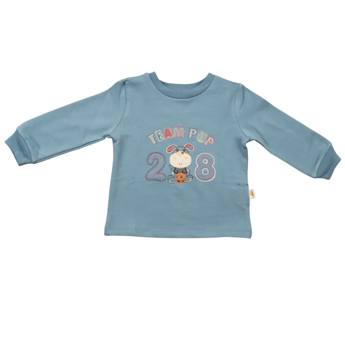 Mini Damla Sweatshirt Köpek Petrol Mini Damla Sweatshirt Köpek Petrol