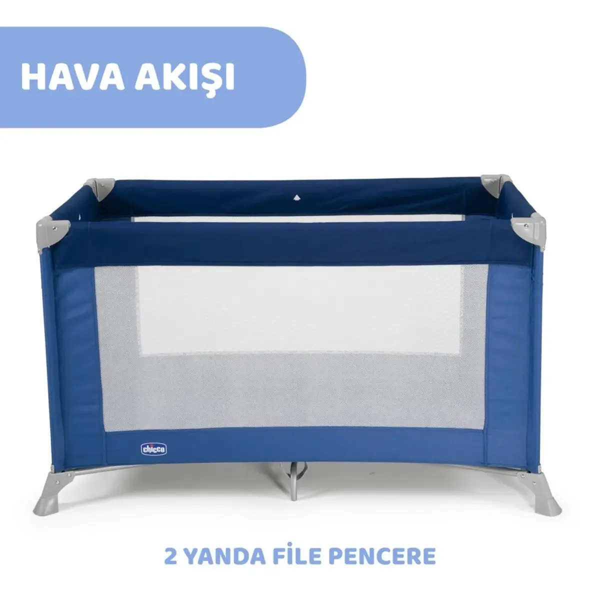 Chicco Good Night Oyun Parkı Park Yatak 60x120 cm Blue