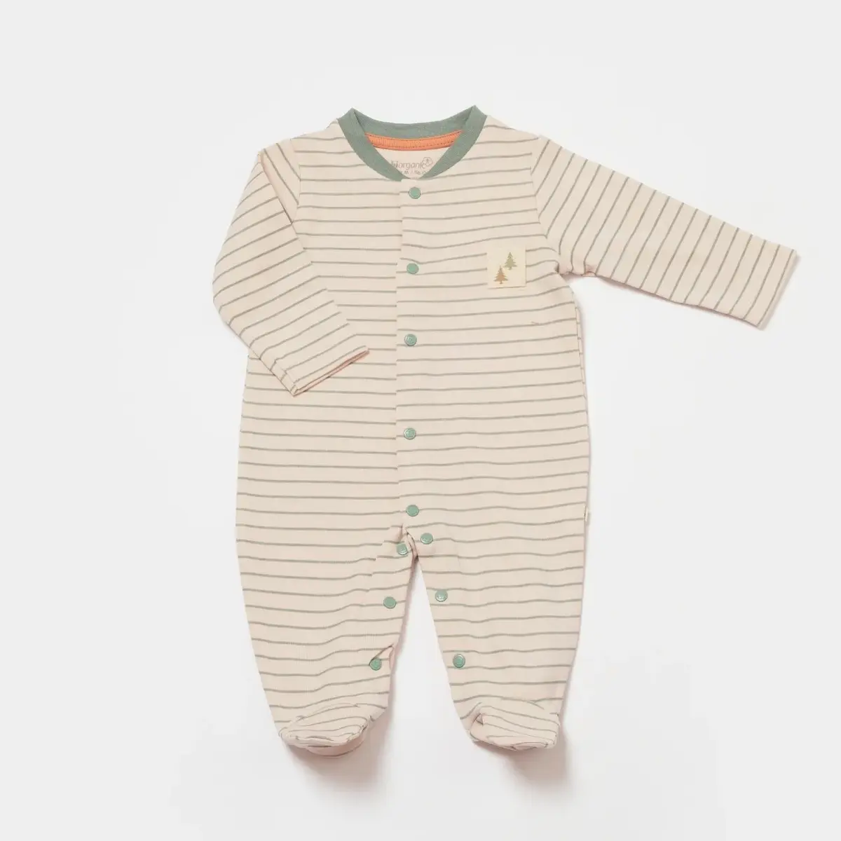 Bibaby Organik Hastane Çıkışı 10lu Cool Lines Bej - Hardal